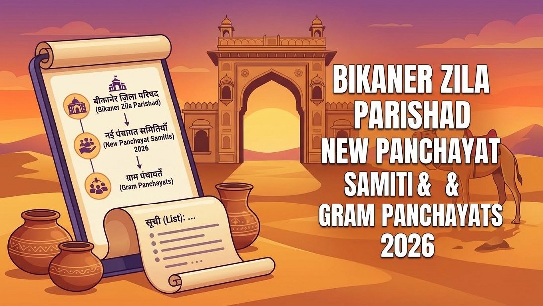 Bikaner Zila Parishad New Panchayat Samiti & Gram Panchayats 2026 | बीकानेर नई पंचायत समिति और ग्राम पंचायत लिस्ट