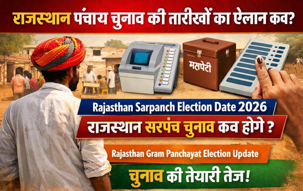 Rajasthan Sarpanch Election Date 2026 राजस्थान सरपंच चुनाव तारीखों का ऐलान