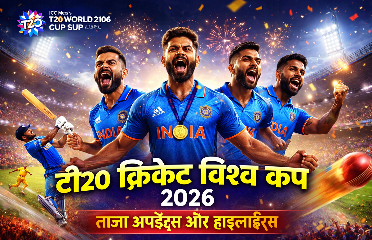 टी20 क्रिकेट विश्व कप 2026 — ताज़ा अपडेट, लाइव स्कोर & हाइलाइट्स